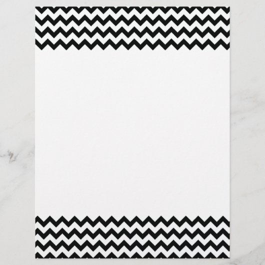 Zwart Witte Chevrons Flyer (Voorkant)