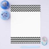 Zwart Witte Chevrons Flyer (Enkel)
