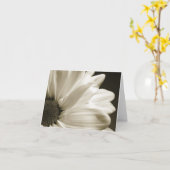 Zwart-witte Daisy Notecard Kaart (Gele Bloem)