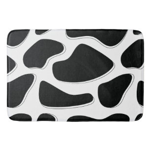 Zwart-witte Dalmatische afdruk Badmat