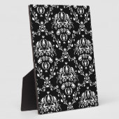 Zwart-witte Damask Fotoplaat (Zijkant)