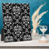 Zwart-witte Damask Fotoplaat (Zijkant)
