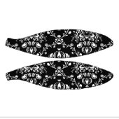 Zwart-witte Damask Mini Basketbal (Panelen)