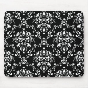 Zwart-witte Damask Muismat