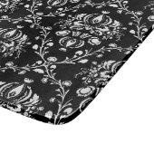 Zwart-witte Damask Snijplank (Hoek)