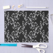 Zwart-witte Damask Tissuepapier (Craft)