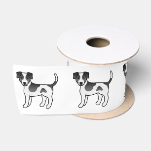 Zwart-Witte Deens-Zweedse Boerderijhond Leuke Hond Lint