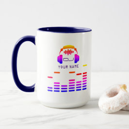 Zwart-witte DJ-stijl Miami kleurrijk Mok