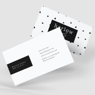 Zwart-witte Doodles Cute Visitekaartje