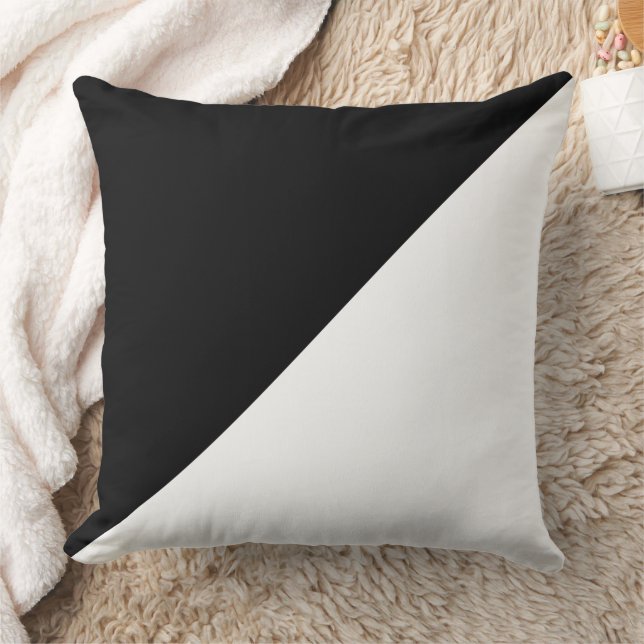 Zwart Witte Elegantie Kussen (Deken)