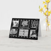 Zwart-witte filmpje kaart (Gele Bloem)