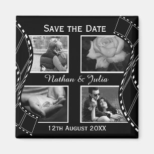 Zwart-witte filmpje magneet