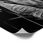 zwart-witte foto van Jesse Stahl Poster (Hoek)