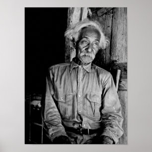  zwart-witte foto van Jesse Stahl Poster