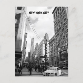Zwart-witte foto van New York City gebouwen Briefkaart
