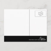 zwart - witte fotografie briefkaart (Achterkant)