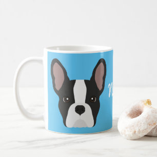 Zwart-witte Franse Bulldog Coffee Mug Koffiemok