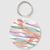 Zwart-witte gekleurde golfnaam sleutelhanger (Achterkant)