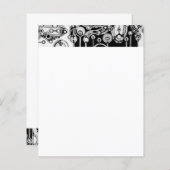 Zwart-witte geometrische kunst 3 (Voorkant / Achterkant)