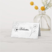 Zwart-witte, gevouwen kaart (Voorkant)