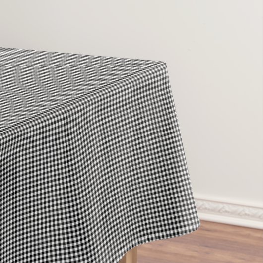 Zwart-witte Gingham-52x70 KATOENTABLETTE Tafelkleed (Voorbeeld)
