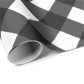 Zwart-witte gingham cadeaupapier (Rol Hoek)