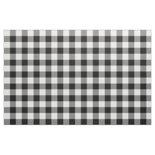 Zwart-witte gingham-patroonverbinding stof