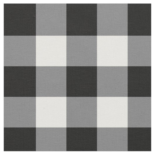 Zwart-witte gingham stof (Close Up)