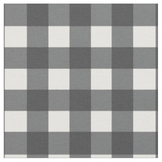 Zwart-witte gingham stof