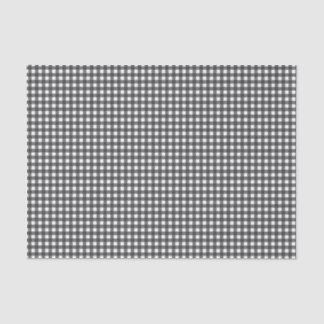 Zwart-witte gingham tissuepapier