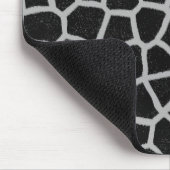 Zwart-witte Giraffe afdrukken Muismat (Hoek)