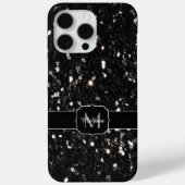 Zwart-witte glans Case-Mate iPhone case (Achterkant)