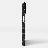 Zwart-witte glans iPhone hoesje (Rechterkant)