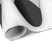 Zwart-witte golven cadeaupapier (Rol Hoek)