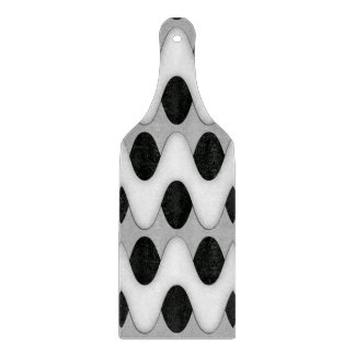 Zwart-witte golven snijplank
