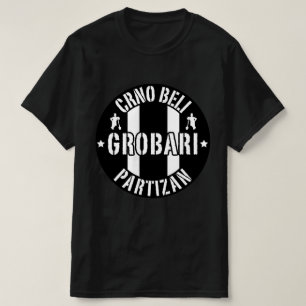Zwart Witte Grafschenners Partizan T-shirt