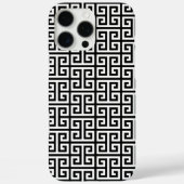 Zwart-witte Griekse sleutel Case-Mate iPhone Case (Achterkant)