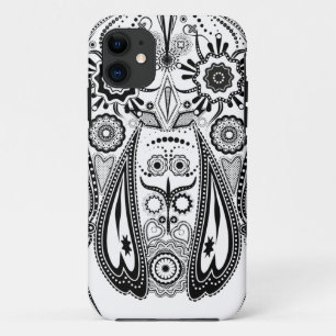 Zwart-witte grote hond iPhone 11 hoesje