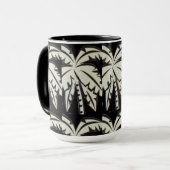 Zwart-witte handpalmen digitaal mok (Voorkant links)