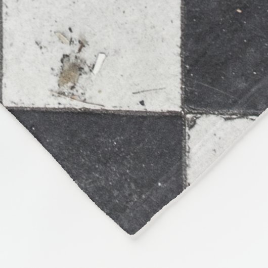 Zwart-witte harlequin fleece deken (Hoek)