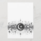 Zwart & Witte Hemellichamen Menu (Achterkant)