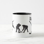 Zwart-witte Hockey-Mokken Geen minimum of in BULK Mok (Midden)