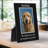 Zwart-Witte Hond Hondenherdenkingsfoto Aandenken Fotoplaat