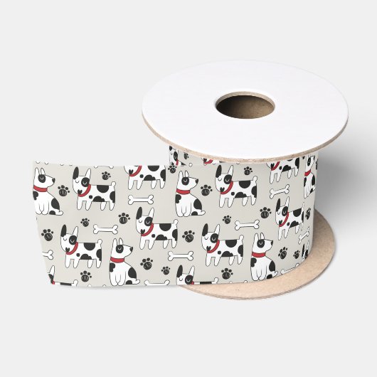 Zwart Witte Hond Lint (Spoel)