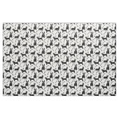 Zwart-witte honden stof (Fat Quarter)