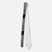 Zwart-witte honkbaltitels stropdas (Achterkant)