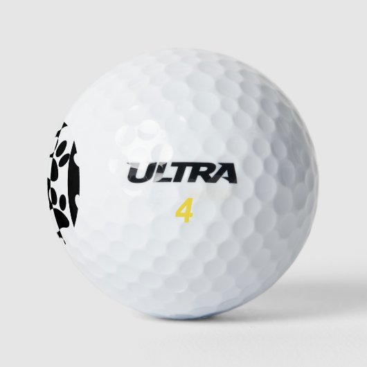 Zwart-witte hoofddoekjes en stripes golfballen (Logo)