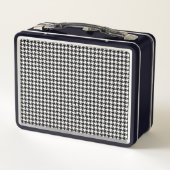 Zwart Witte Houndstooth Tissue Abstracte Figuren (Achterkant)