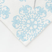 Zwart-witte Husky Fleece Deken (Hoek)