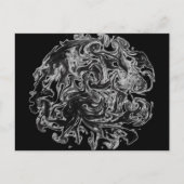 Zwart-witte inkt briefkaart (Voorkant)